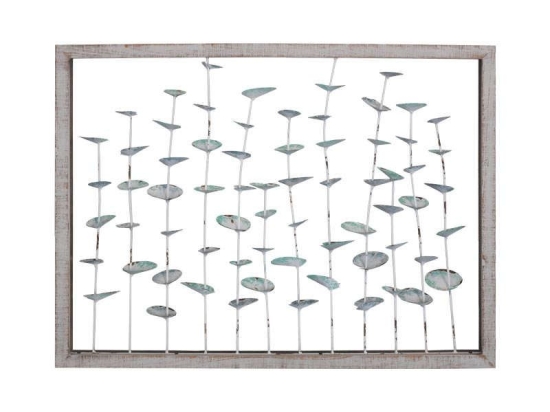 Διακοσμητικό Επιτοίχιο Μεταλλικό 80x8.5x60cm Beige 1-163-00-010 Etiquette Μέταλλο