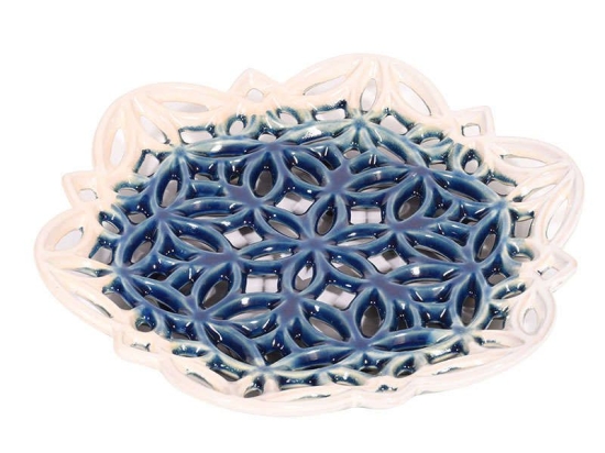 Πιατέλα Διακοσμητική 37cm Light Blue 1-0033-91-002 Etiquette Κεραμικό
