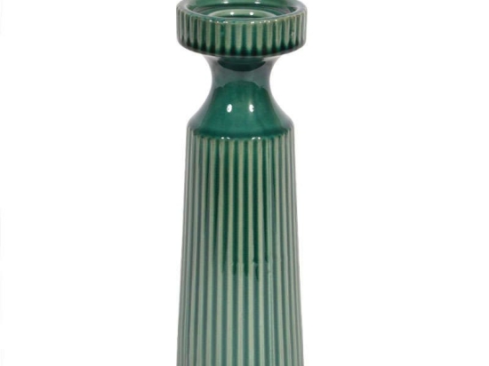 Κηροπήγιο 28cm Green 1-0033-91-014 Etiquette Κεραμικό
