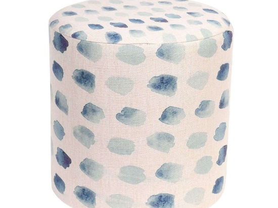 Σκαμπό "Πινελιές" 35cm Light Blue-Blue 1-430-91-031 Etiquette Ύφασμα