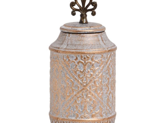 Βάζο 818625 373-121-659 14x14x30cm Bronze Κεραμικό