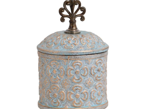 Βάζο 818711 373-121-650 15x15x24cm Veraman-Gold Κεραμικό