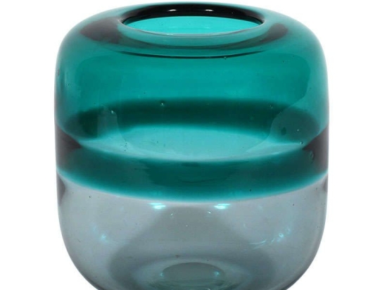Βάζο 1-373-91-096 18x18x20cm Clear-Green Etiquette Γυαλί