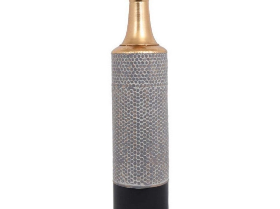 Βάζο Δαπέδου 161-00-016 18x70,5cm Grey-Gold Μέταλλο