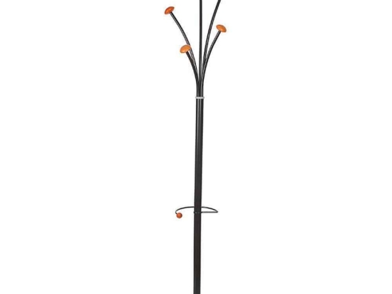 Καλόγερος Μεταλλικός 205-82-092 38x175cm Black Μέταλλο,Μάρμαρο