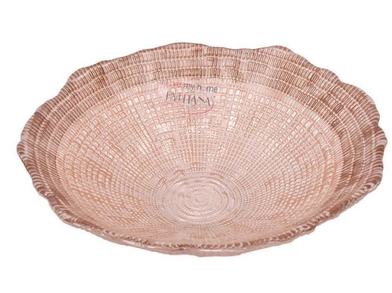 Μπωλ Σερβιρίσματος Kamvas (Σετ 6Τμχ) 805-18-509 Φ15cm Brown Γυαλί