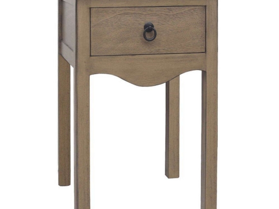 Τραπεζάκι Βοηθητικό Με Συρτάρι Classic 270-00-054 40x40x61cm Natural