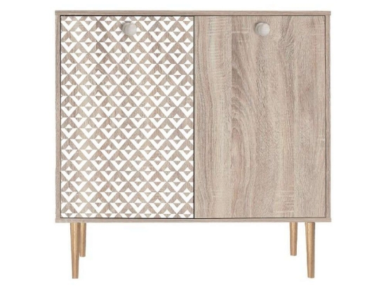 Παπουτσοθήκη Με 2 Πόρτες Home 271-121-039 75x37x75cm Sonoma-White