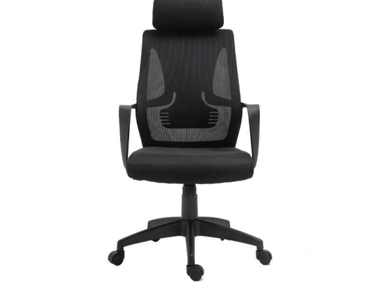Καρέκλα Γραφείου 388-221-015 60x65x130cm Black