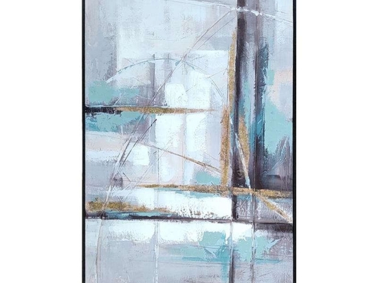 Πίνακας Καμβάς 108-122-016 62x4,5x92cm Multi Κάθετοι Καμβάς
