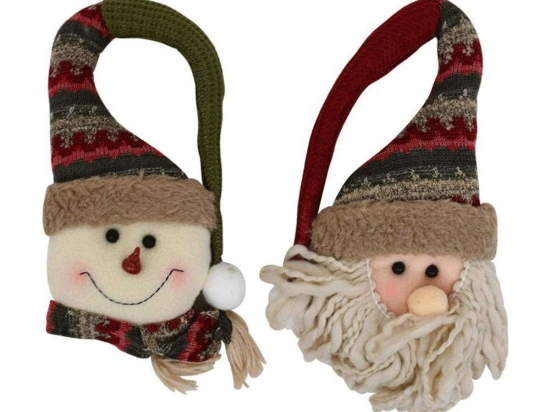 Χριστουγεννιάτικη Διακοσμητική Φιγούρα Santa&Snowman 372-99-178 16x7x33cm/16x7x40cm Multi