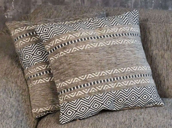 Μαξιλάρι Διακοσμητικό (Με Γέμιση) Ethnic 874-222-118 42x42cm Multi-Grey 42X42 Βαμβάκι-Πολυέστερ