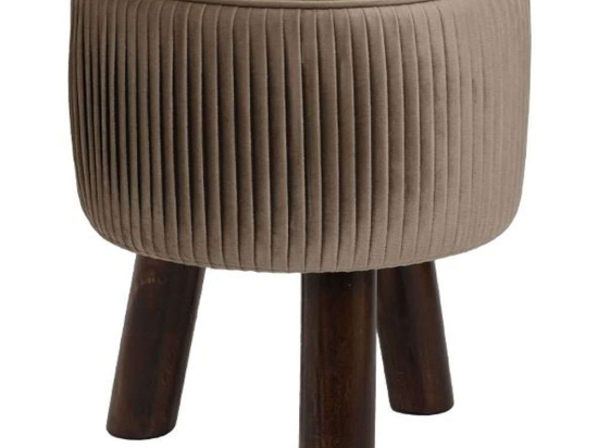Σκαμπό 373-121-689 28x28x34cm Beige