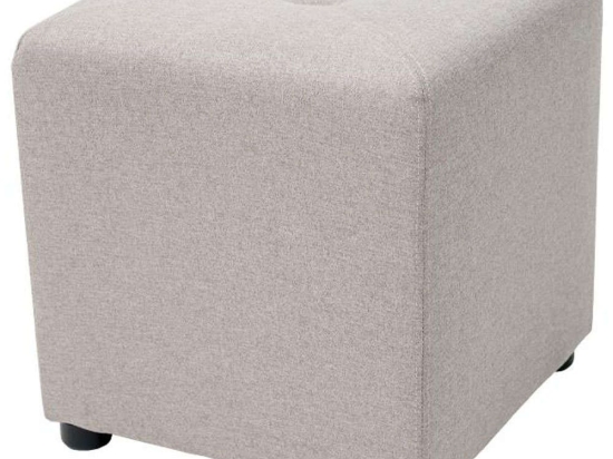 Σκαμπό Dodi 880-221-006 40x40x42cm Beige