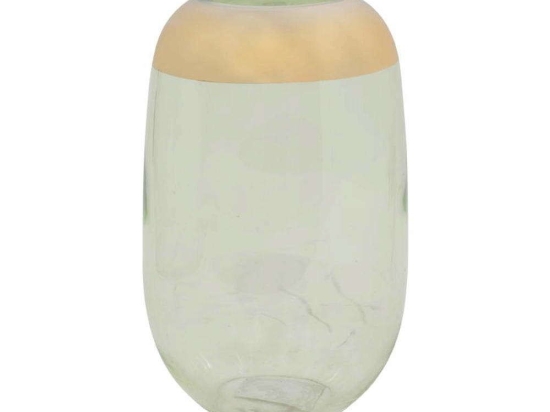 Βάζο Γυάλινο 373-122-755 14x25cm Veraman-Gold Γυαλί