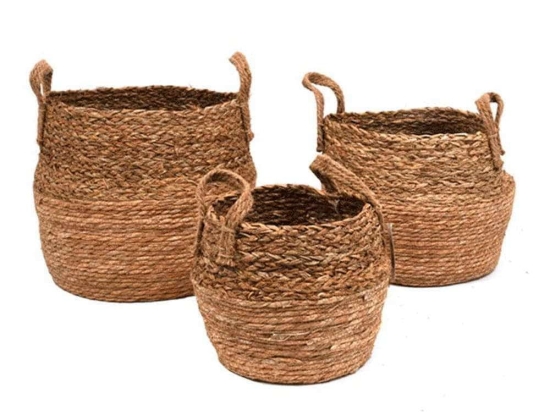 Κασπώ Ψάθινο (Σετ 3Τμχ) 373-123-832 Natural Ψάθα