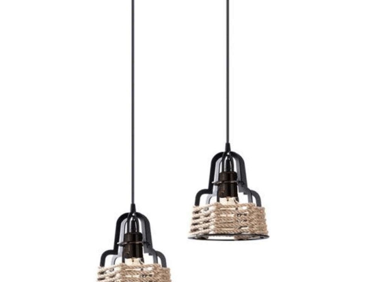 Φωτιστικό Οροφής 892-123-042 30x30x100cm 2xE27 Black-Gold