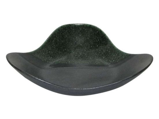 Διακοσμητική Πιατέλα 003-223-093 25,5x24,5x6cm Grey-Green Κεραμικό