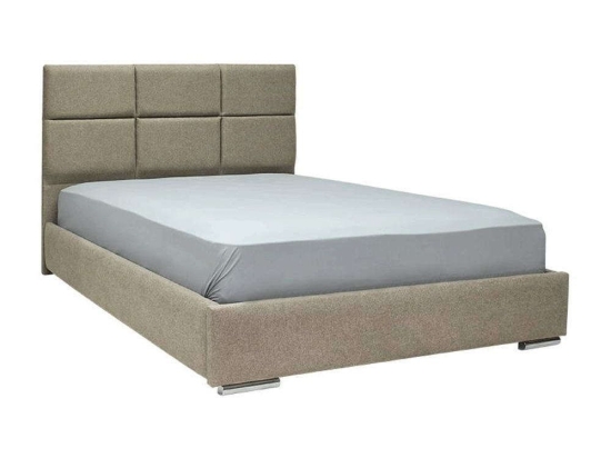 Κρεβάτι Διπλό Berlin 887-223-001 175x214x115cm (Για Στρώμα 160x200cm) Beige Διπλό