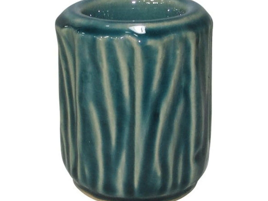 Κηροπήγιο Για Ρεσώ 003-123-042 7,7x7,7x8,5cm Green Κεραμικό