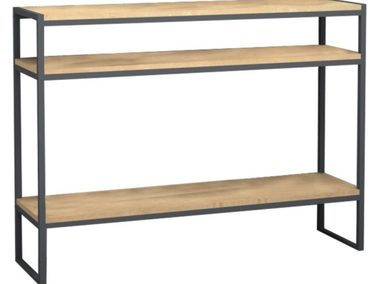 Κονσόλα Malloy pakoworld sonoma-γκρι 120x33x90εκ