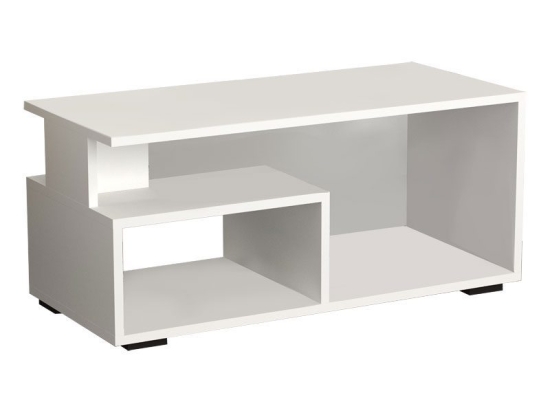 Τραπέζι σαλονιού Nellie pakoworld λευκό 90x45x45εκ