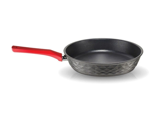 Τηγάνι Φ 30 Cm Red Diamond 014012201 Grey Pyramis 30cm Αλουμίνιο