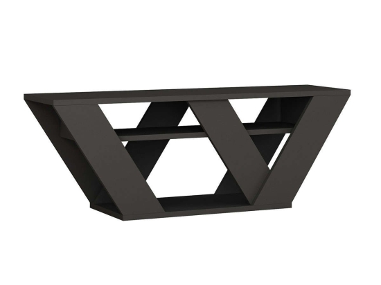 Έπιπλο Τηλεόρασης Pipralla Ανθρακί 110X40X30Cm 119-000966 Μελαμίνη
