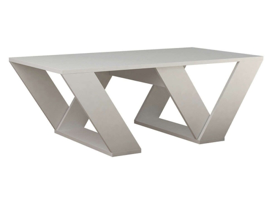 Τραπεζάκι Σαλονιού Pipra Λευκό 110X60X40Cm 119-000648 Μελαμίνη