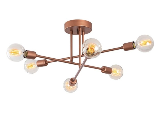 Φωτιστικό Οροφής PWL-0102 Φ64x30cm Copper 071-000765 Μέταλλο