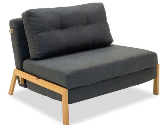 Πολυθρόνα - Κρεβάτι Fancy 024-000009 96x92x70cm Anthracite Μέταλλο,Ύφασμα,Ξύλο