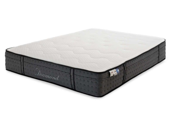 Στρώμα Diamond Pocket Spring Gel 100-000009 25-27cm 150x200cm Anthracite-White Ημίδιπλο Foam