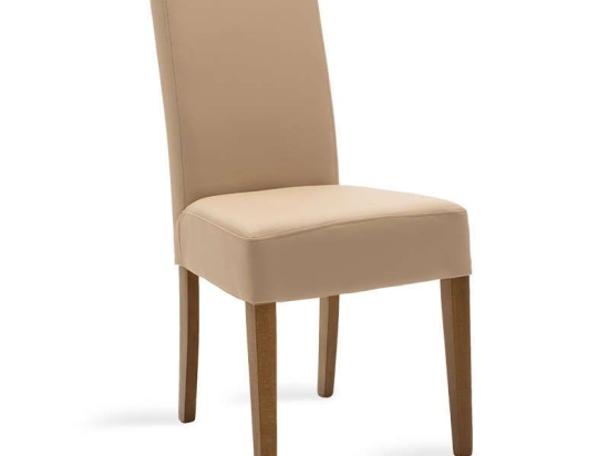 Καρέκλα Ditta 047-000031 53x50x88cm Mocca Ξύλο,Τεχνόδερμα