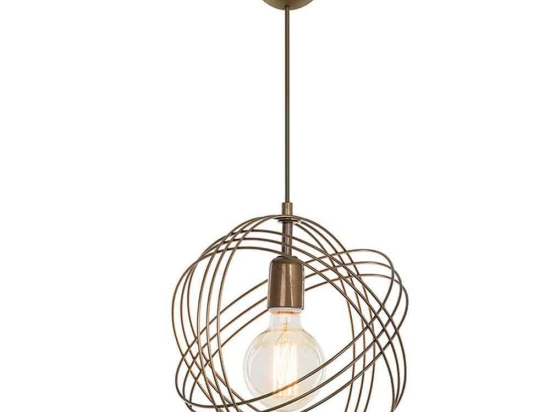 Φωτιστικό Οροφής PWL-0980 Φ28x75cm 1xΕ27 60W Gold