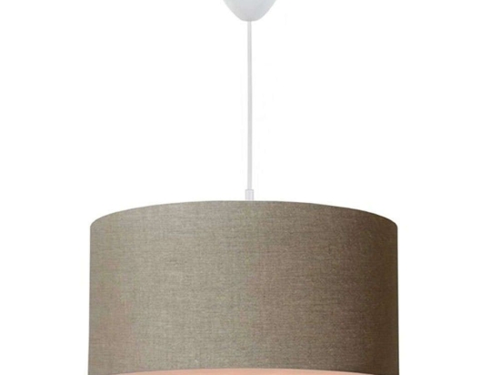 Φωτιστικό Οροφής PWL-1091 Φ38x70cm 1xΕ27 Beige