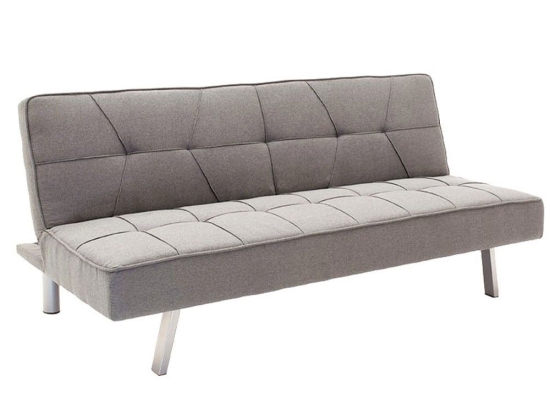 Καναπές Κρεβάτι 3θέσιος Travis 035-000061 175x83x74cm Grey-Silver