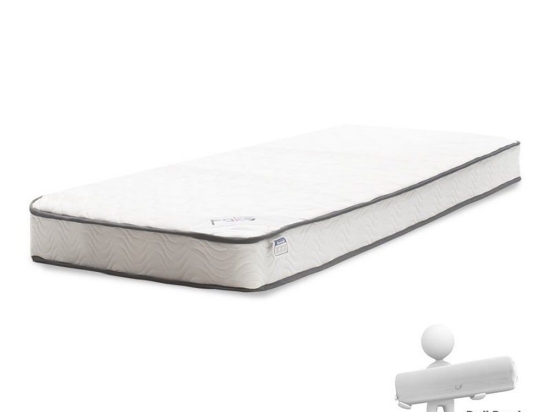 Στρώμα Levander Bonnel Springs Roll Pack 100-000013 Μονής Όψης 100x200cm White-Grey Μονό