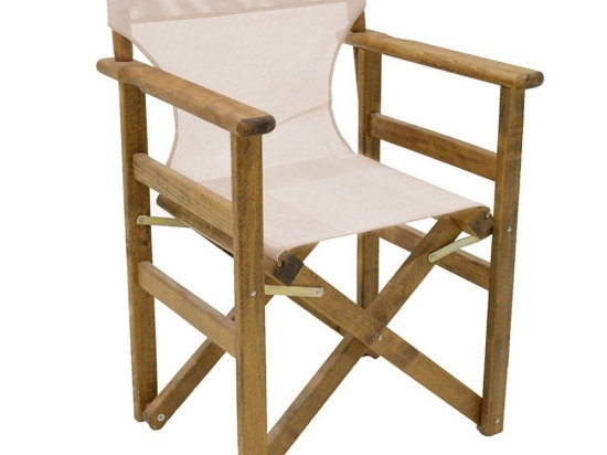 Πολυθρόνα Σκηνοθέτη Retto 237-000036 61x51x86cm Walnut-Beige