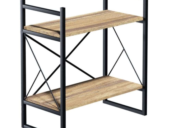 Ραφιέρα Επιτραπέζια Baker 120-000333 66x34x75cm Walnut-Black