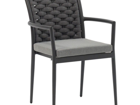 Πολυθρόνα Κήπου Moritz 216-000009 57x64x87cm Anthracite-Grey