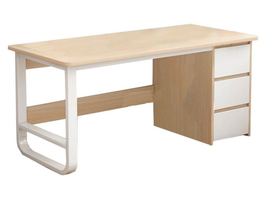 Γραφείο Salto 072-000068 Με Συρταριέρα 120x48x74cm Natural-White