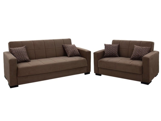 Σετ Σαλονιού Vox 213-000026 (2τμχ) 212x77x80cm Beige-Mocha