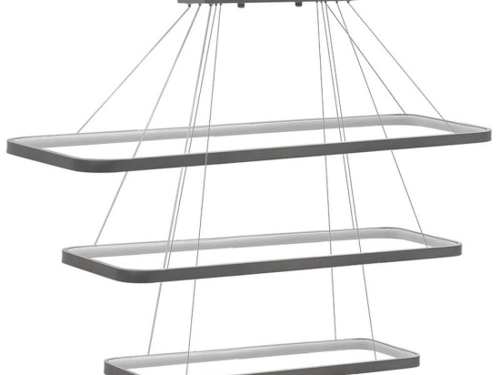 Φωτιστικό Οροφής PWL-1171 099-000152 LED 3000K 80x40x67cm Silver