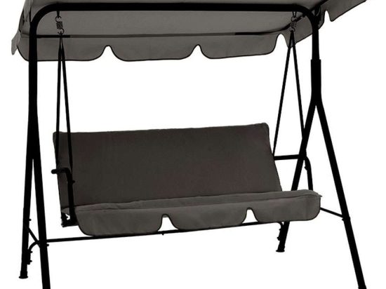 Κούνια Κήπου Globo 219-000007 170x110x152cm Anthracite-Black