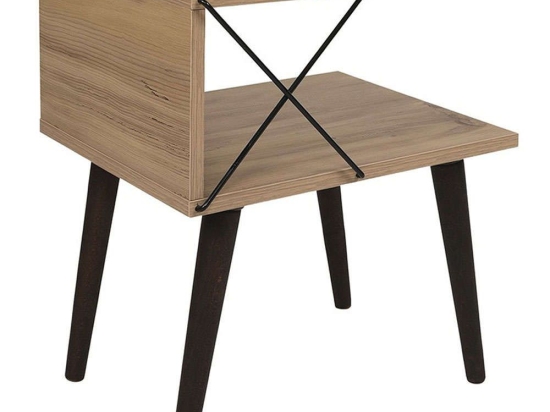 Βοηθητικό Τραπεζάκι - Κομοδίνο Gather 071-001532 50x40x55cm Sonoma-Walnut