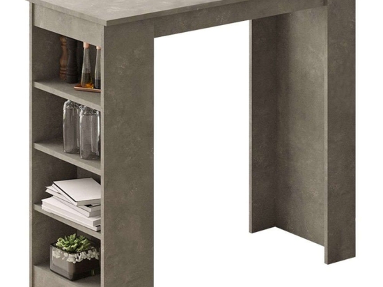 Τραπέζι Μπαρ Riff 176-000053 120x51,5x101,5cm Anthracite Μελαμίνη