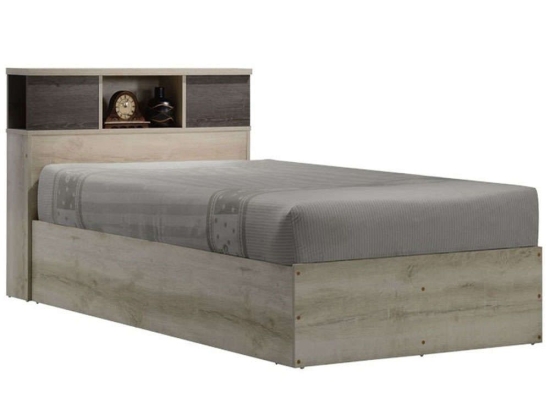Κρεβάτι Olympus (Για Στρώμα 120x200cm) 123-000204 128x221x84cm Sonoma-Brown Μονό