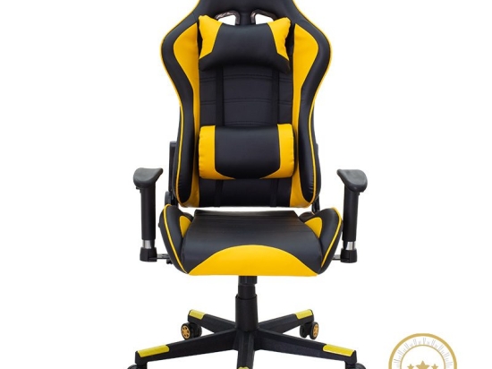 Καρέκλα γραφείου gaming Miel pakoworld PU μαύρο-κίτρινο