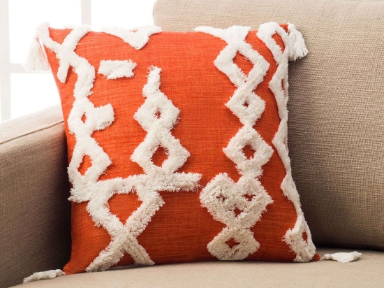 Μαξιλαροθήκη Διακοσμητική Joy Orange 539/03 Gofis Home 43X43 43x43cm Πολυέστερ