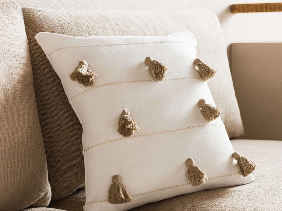 Μαξιλαροθήκη Διακοσμητική Pomy Beige 188/06 Gofis Home 43X43 100% Βαμβάκι